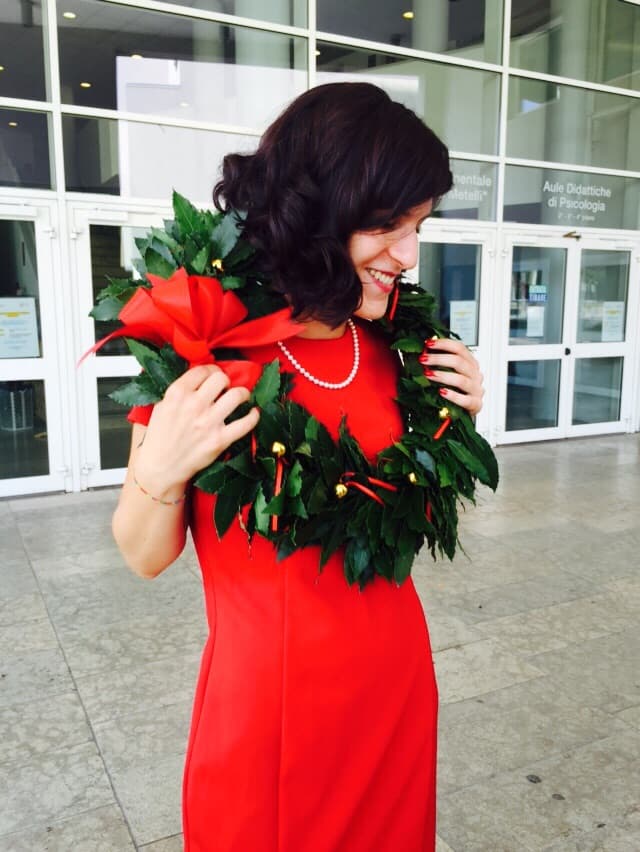 Maura Bellio at her graduation
